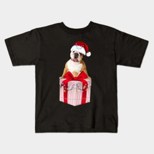 Bulldog Christmas T-shirt Kids T-Shirt